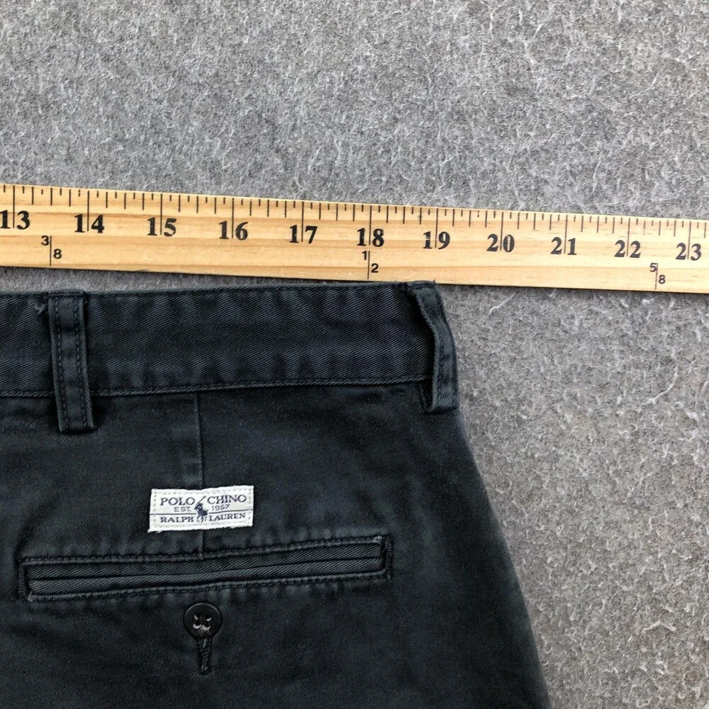Vintage Polo Ralph Lauren Shorts Mens 40 Gray Chino Pleated 10 Inseam Casual